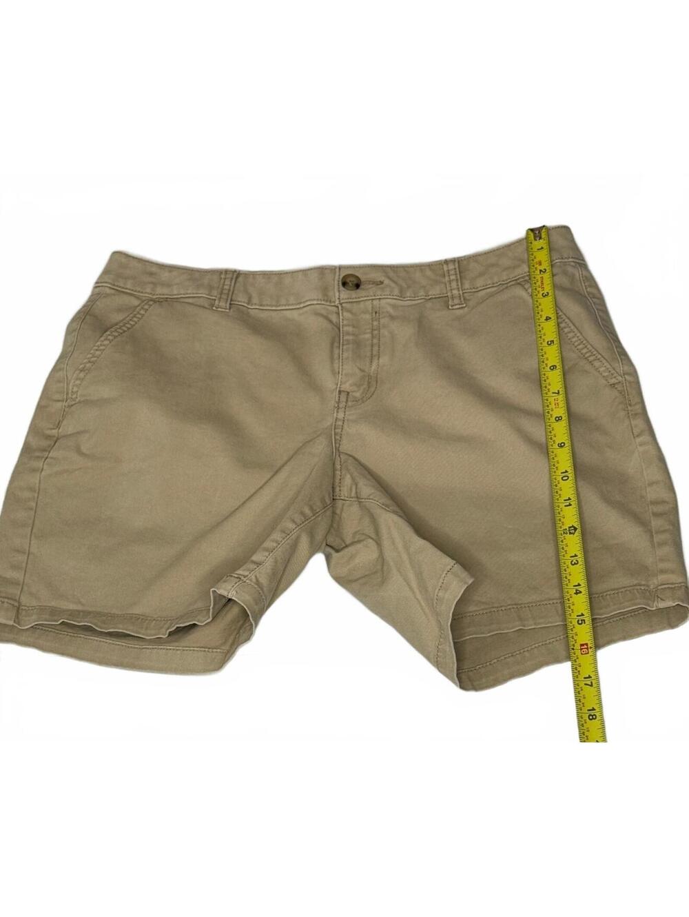 a.n.a Women's Khaki Mid-Rise Twill Shorts, Size 10 - Picture 4 of 5